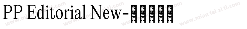 PP Editorial New字体转换